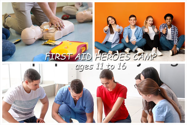 First Aid Heroes <em>4 day</em> Camp (Ages 11 to 16 years)